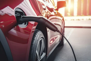 Electric Vehicle being charged